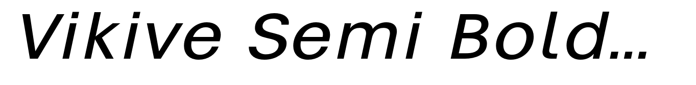 Vikive Semi Bold Italic
